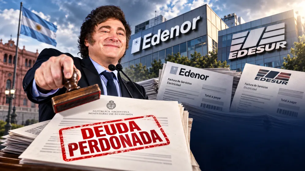El Congreso aprobó la condonación de una deuda de 750 millones de dólares a Edenor y Edesur a cambio de la renuncia a reclamos judiciales